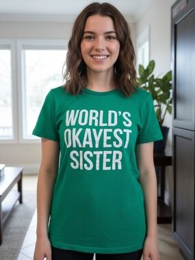 Crazy Dog T-Shirts Green Graphic Logo Tee